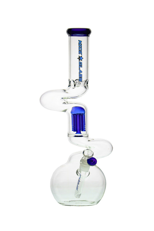 Nice Glass Roundbase Single Tree Perc Zong